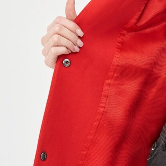 Zara | Button front jacket in red - Picture 2 of 12
